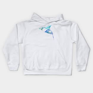 Line Drawings - Bluebird in Flight Kids Hoodie